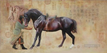 horse cats Painting - Chinese horse